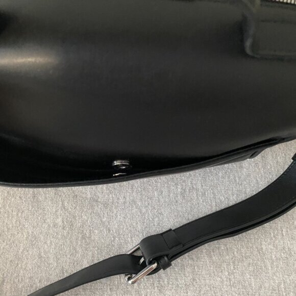 A_C Florence Doctor Bag Black Cact Leather Organic Cotton - Picture 8 of 11